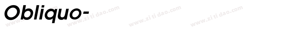 Obliquo字体转换
