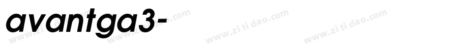 avantga3字体转换