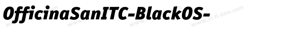 OfficinaSanITC-BlackOS字体转换