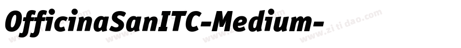OfficinaSanITC-Medium字体转换