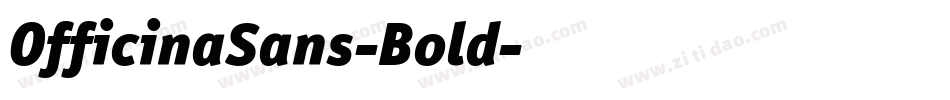 OfficinaSans-Bold字体转换