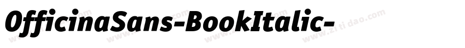 OfficinaSans-BookItalic字体转换