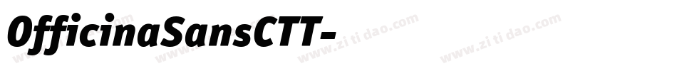 OfficinaSansCTT字体转换