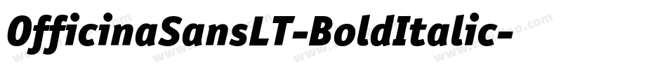 OfficinaSansLT-BoldItalic字体转换