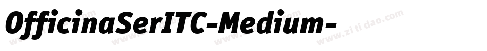OfficinaSerITC-Medium字体转换