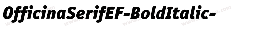 OfficinaSerifEF-BoldItalic字体转换