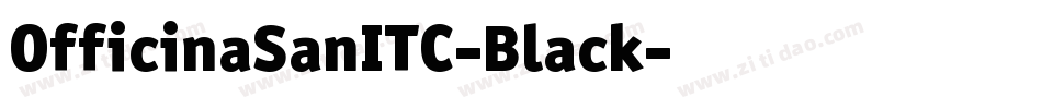OfficinaSanITC-Black字体转换