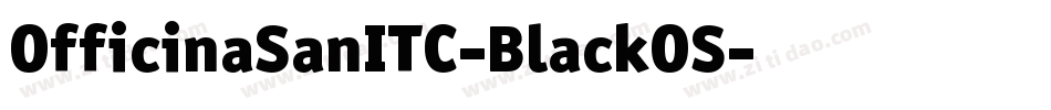 OfficinaSanITC-BlackOS字体转换
