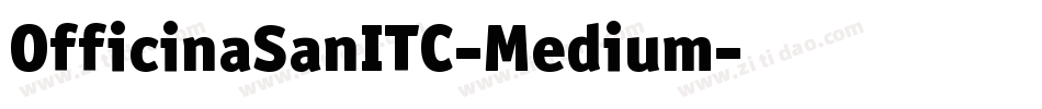 OfficinaSanITC-Medium字体转换