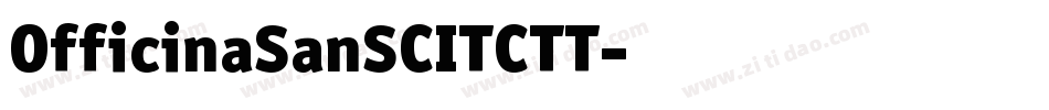 OfficinaSanSCITCTT字体转换