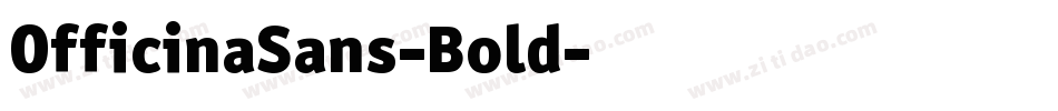 OfficinaSans-Bold字体转换
