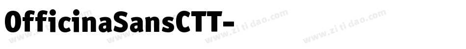 OfficinaSansCTT字体转换