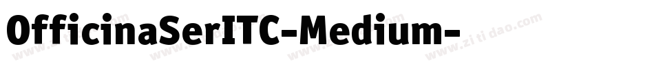 OfficinaSerITC-Medium字体转换