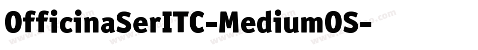 OfficinaSerITC-MediumOS字体转换