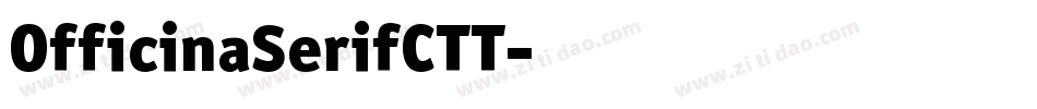 OfficinaSerifCTT字体转换