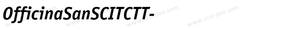 OfficinaSanSCITCTT字体转换