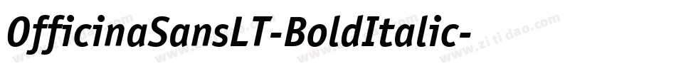 OfficinaSansLT-BoldItalic字体转换