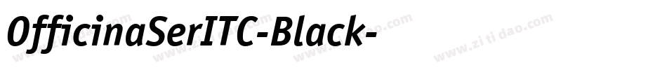 OfficinaSerITC-Black字体转换