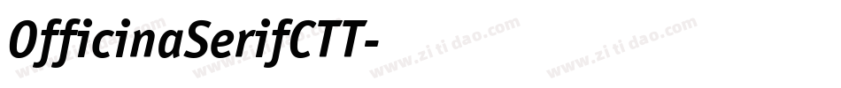 OfficinaSerifCTT字体转换