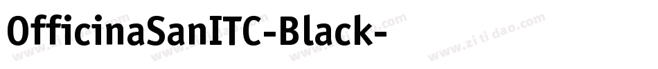 OfficinaSanITC-Black字体转换