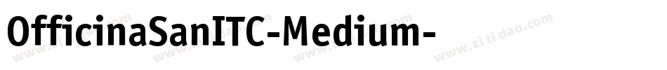 OfficinaSanITC-Medium字体转换