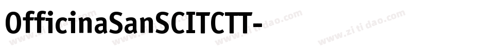 OfficinaSanSCITCTT字体转换