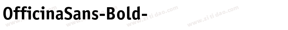 OfficinaSans-Bold字体转换