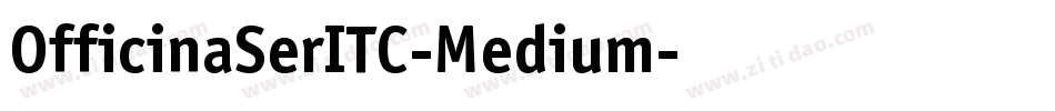 OfficinaSerITC-Medium字体转换