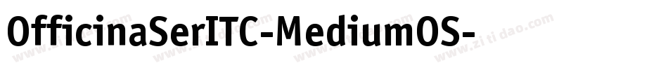 OfficinaSerITC-MediumOS字体转换