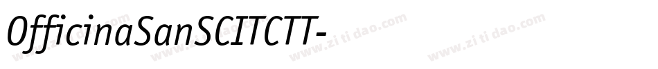 OfficinaSanSCITCTT字体转换