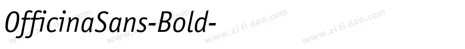 OfficinaSans-Bold字体转换
