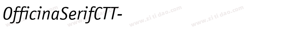 OfficinaSerifCTT字体转换
