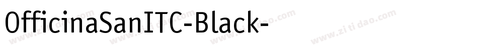 OfficinaSanITC-Black字体转换
