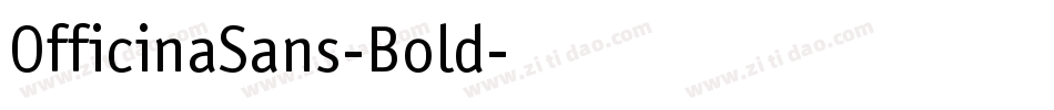OfficinaSans-Bold字体转换
