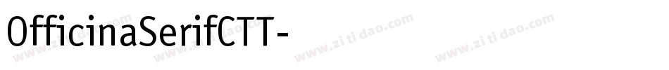 OfficinaSerifCTT字体转换