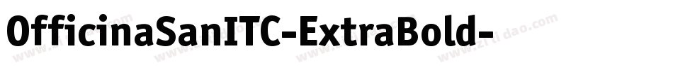 OfficinaSanITC-ExtraBold字体转换