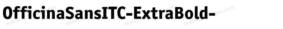 OfficinaSansITC-ExtraBold字体转换