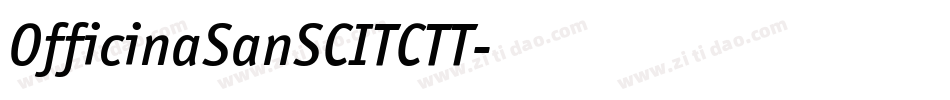 OfficinaSanSCITCTT字体转换