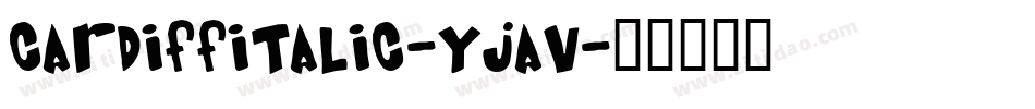 CardiffItalic-yjAV字体转换