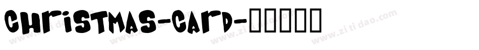 Christmas-Card字体转换