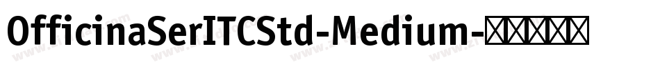 OfficinaSerITCStd-Medium字体转换
