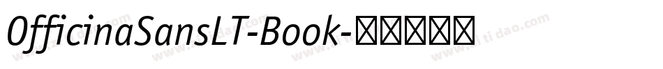 OfficinaSansLT-Book字体转换