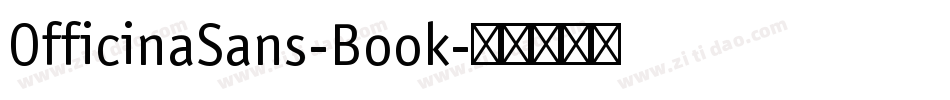 OfficinaSans-Book字体转换