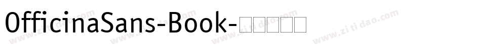 OfficinaSans-Book字体转换