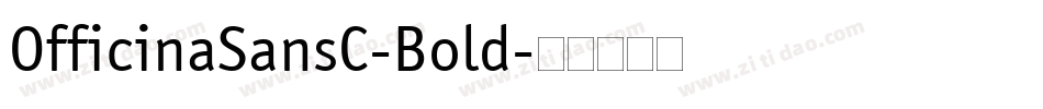 OfficinaSansC-Bold字体转换