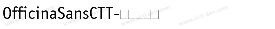 OfficinaSansCTT字体转换