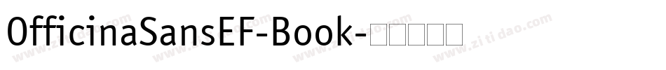 OfficinaSansEF-Book字体转换