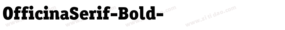 OfficinaSerif-Bold字体转换