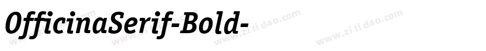 OfficinaSerif-Bold字体转换