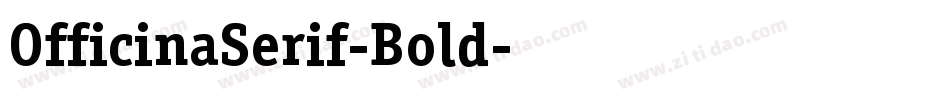 OfficinaSerif-Bold字体转换